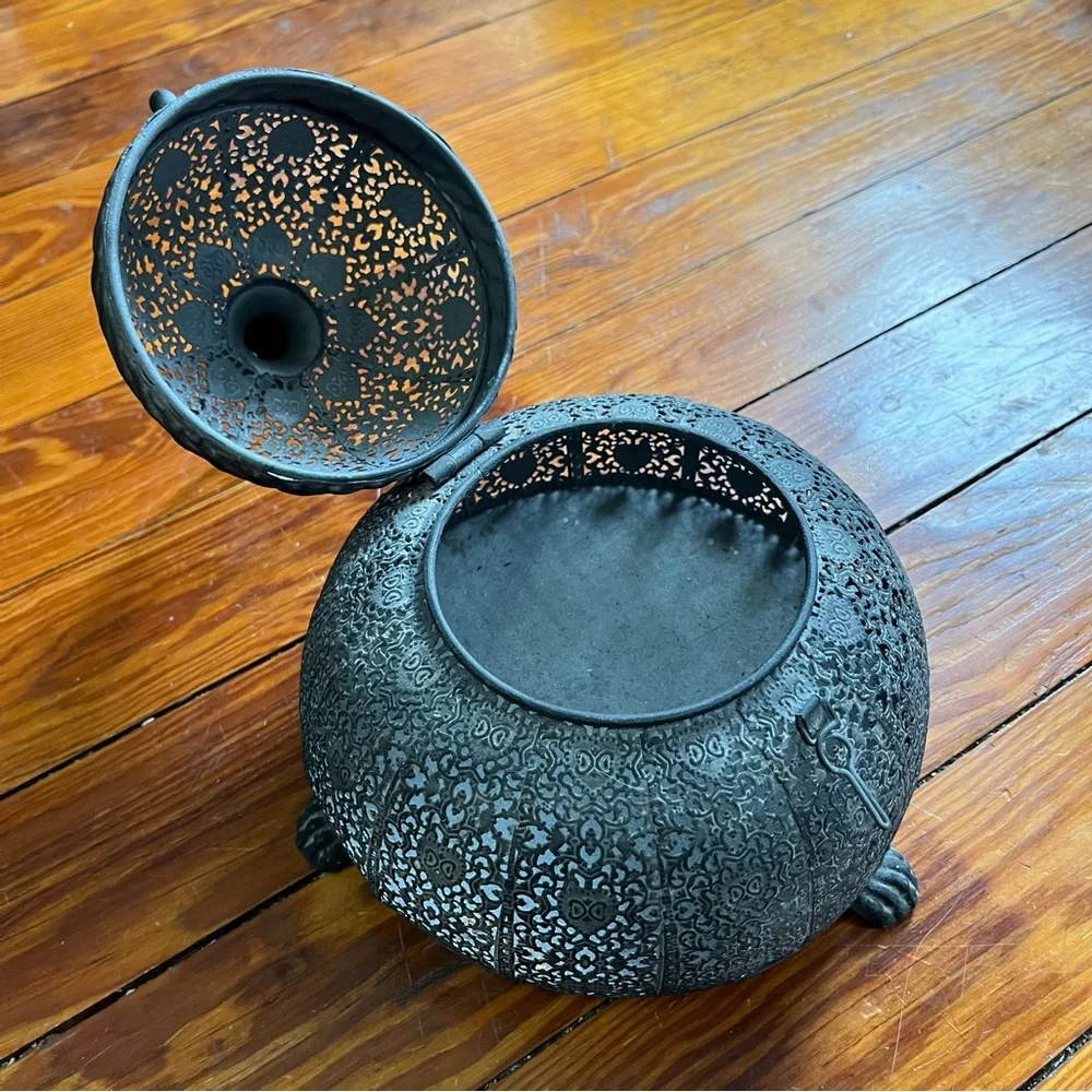 Antique-Style Metal Lantern - Picture 5 of 6